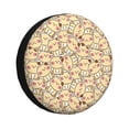 thumbnail image 1 of Sikiie Cute Cats 4 PVC Leather Spare Tire Wheel Cover Spare Tire Cover, for Car Truck SUV Camper Trailer Universal Fit(14-17in)-17 inch, 1 of 6