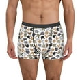 thumbnail image 1 of Sikiie Cute Cats Print Men's Boxer Briefs, Elastic Waistband Boxer Briefs Leggings-X-Large, 1 of 5
