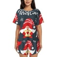 thumbnail image 1 of Sikiie Cute Christmas Gnomes (2) Womens Pajama Sets Short Sleeve Top With Pants Sleepwear 2 Piece Lounge SetLarge, 1 of 6