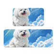thumbnail image 1 of Sikiie Cute Cloud Bichon Frise Kitchen Mat 2 PCS Cushioned Kitchen Rug, Waterproof Non-Slip Kitchen Mats for Kitchen, Floor Home, Sink, Laundry, 1 of 6