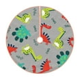 thumbnail image 1 of Sikiie Cute Dinosaur Nativity Christmas Tree Skirt, Jesus Christian Winter Holiday Tree Mat Decoration(30-48IN)30", 1 of 6