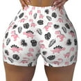 thumbnail image 1 of Sikiie Cute Dinosaur Print Workout Shorts Women Scrunch Butt Gym Shorts Seamless High Waist Tummy Control Yoga Biker Athletic Shorts, 1 of 5