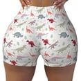 thumbnail image 1 of Sikiie Cute Dinosaur Print Workout Shorts Women Scrunch Butt Gym Shorts Seamless High Waist Tummy Control Yoga Biker Athletic Shorts, 1 of 5
