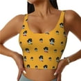 thumbnail image 1 of Sikiie Cute Dog Print Strappy Sports Bra for Women Padded Push Up Sports Bra Athletic Running Sports Bra Workout Bra Yoga Bra, 1 of 5