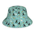 thumbnail image 1 of Sikiie Cute Dog Reflective Double-Sided Bucket Hat, Sun Hat, for Gardening, Beaching, Camping, Hiking, Fishing, 1 of 6