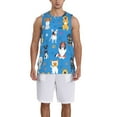 thumbnail image 1 of Sikiie Cute Dogs Basketball Jersey Reversible Men's Mesh Athletic Sports Shirts Training Practice S-4XLLarge, 1 of 6