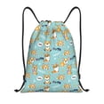 thumbnail image 1 of Sikiie Cute Dogs Corgi Drawstring Backpack Drawstring Bags, Draw String Back Bag for Sports, Gym, Travel, Swimming, Beach-Medium, 1 of 6