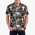 thumbnail image 1 of Sikiie Cute Dogs Puppy2 Print Men's Short-sleeved POLO Shirts, Button-down Shirts and T-shirts are Suitable for Vacation, Leisure and Business-Small, 1 of 6