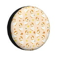 thumbnail image 1 of Sikiie Cute Duck And Flower PVC Leather Spare Tire Wheel Cover Spare Tire Cover, for Car Truck SUV Camper Trailer Universal Fit(14-17in)-15 inch, 1 of 6