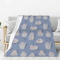 thumbnail image 1 of Sikiie Cute Fat Cat Cozy Flannel Fleece Throw Blanket: Lightweight & Thick for All Seasons - Perfect for Women, Men, & Kids"50"x40", 1 of 6