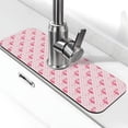 thumbnail image 1 of Sikiie Cute Flamingo with Heart Splash Guard for Sink Faucet-1 PC Super Absorbent Fast Drying Mat Sink Gadgets-Splash Guard for Kitchen, Sink Mat, 1 of 7