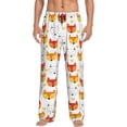 thumbnail image 1 of Sikiie Cute Fox with Heart Pajama Pants Men, PJ Bottoms, Sleep & Lounge Pants-Large, 1 of 6