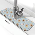 thumbnail image 1 of Sikiie Cute Gnome Bee Collects Honey Splash Guard for Sink Faucet-1 PC Super Absorbent Fast Drying Mat Sink Gadgets-Splash Guard for Kitchen, Sink Mat, 1 of 7
