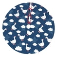 thumbnail image 1 of Sikiie Cute Goose On Blue Sky 30-48 inches {designName} Print Christmas Tree Skirt Snowman Xmas Tree Skirt with Edge Christmas Decorations for Holiday Party48", 1 of 7