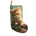 thumbnail image 1 of Sikiie Cute Kitten Water Lilies Christmas Stockings,18 Inches Christmas Stockings Xmas Hanging Stockings for Family Christmas Decorations & Gifts, 1 of 7