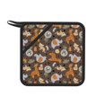 thumbnail image 1 of Sikiie Cute Lion Tiger Pot Holders Kitchen Insulation Mats Heat Resistant Pot-Holder Oven Anti-Scald Pads for Cooking Baking, 7.1*7.1inch, 1 of 8