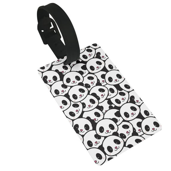 Sikiie Cute Panda Luggage Tags Privacy Cover ID Label Suitcase Tags Identifiers For School Bags,Suitcases