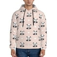 thumbnail image 1 of Sikiie Cute Panda Men's Hoodie, Essentials Hoodie, Sweatshirt, Pullover Hooded Sweatshirt for Men-XX-Large, 1 of 1