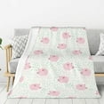 thumbnail image 1 of Sikiie Cute Pigs Cozy Flannel Fleece Throw Blanket: Lightweight & Thick for All Seasons - Perfect for Women, Men, & Kids"50"x40", 1 of 6