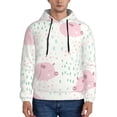 thumbnail image 1 of Sikiie Cute Pigs Men's Hoodie, Essentials Hoodie, Sweatshirt, Pullover Hooded Sweatshirt for Men-X-Large, 1 of 7