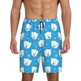 thumbnail image 1 of Sikiie Cute Polar Bear Mens Pajama Shorts, Lounge Pant, Men's shorts，Sleep Pj Shorts for Men-Medium, 1 of 6
