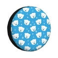 thumbnail image 1 of Sikiie Cute Polar Bear PVC Leather Spare Tire Wheel Cover Spare Tire Cover, for Car Truck SUV Camper Trailer Universal Fit(14-17in)-15 inch, 1 of 6