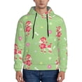 thumbnail image 1 of Sikiie Cute Poodle Dog Men's Hoodie, Essentials Hoodie, Sweatshirt, Pullover Hooded Sweatshirt for Men-X-Large, 1 of 7