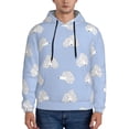 thumbnail image 1 of Sikiie Cute Poodle Dog Men's Hoodie, Essentials Hoodie, Sweatshirt, Pullover Hooded Sweatshirt for Men-X-Large, 1 of 7