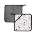 thumbnail image 1 of Sikiie Cute Poodle Dog Pot Holders Kitchen Insulation Mats Heat Resistant Pot-Holder Oven Anti-Scald Pads for Cooking Baking, 7.1*7.1inch, 1 of 8