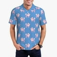 thumbnail image 1 of Sikiie Cute Poodle Dog Print Men's Short-sleeved POLO Shirts, Button-down Shirts and T-shirts are Suitable for Vacation, Leisure and Business-3X-Large, 1 of 6