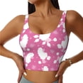 thumbnail image 1 of Sikiie Cute Poodle Dog Print Strappy Sports Bra for Women Padded Push Up Sports Bra Athletic Running Sports Bra Workout Bra Yoga Bra, 1 of 5