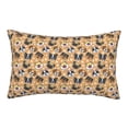 thumbnail image 1 of Sikiie Cute Puppy Print Plush Pillow Cover, Wrinkle-proof and Stain-resistant Pillow Protector without Pillow Core, Home Decoration-16"x24", 1 of 6