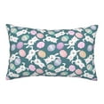 thumbnail image 1 of Sikiie Cute Rabbit Easter Print Plush Pillow Cover, Wrinkle-proof and Stain-resistant Pillow Protector without Pillow Core, Home Decoration-20"x30", 1 of 6