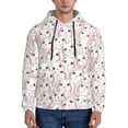 thumbnail image 1 of Sikiie Cute Rabbit Men's Hoodie, Essentials Hoodie, Sweatshirt, Pullover Hooded Sweatshirt for Men-Medium, 1 of 7