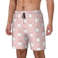 thumbnail image 1 of Sikiie Cute Rabbit Print Men's Double Layer Swimming Trunks, Adjustable Waistband and Pockets Sports Swimming Trunks, Beach Swimwear-Large, 1 of 6