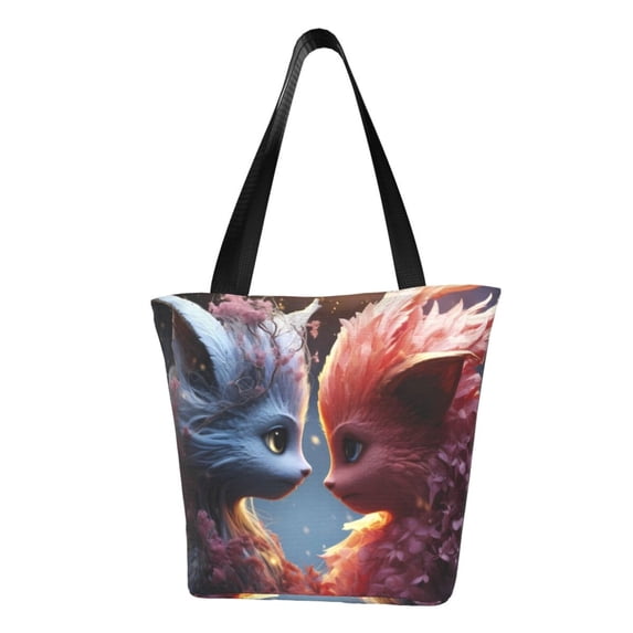 Sikiie Cute Red And White Elf Shoulder Bag Casual Hobo Crossbody Tote Bag for Women and Men Large Purse Messenger Bag Travel Work