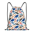 thumbnail image 1 of Sikiie Cute Sea Animals Drawstring Backpack Drawstring Bags, Draw String Back Bag for Sports, Gym, Travel, Swimming, Beach-Small, 1 of 6