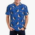 thumbnail image 1 of Sikiie Cute Shark Cartoon Print Men's Short-sleeved POLO Shirts, Button-down Shirts and T-shirts are Suitable for Vacation, Leisure and Business-XX-Large, 1 of 6