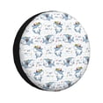 thumbnail image 1 of Sikiie Cute Shark PVC Leather Spare Tire Wheel Cover Spare Tire Cover, for Car Truck SUV Camper Trailer Universal Fit(14-17in)-17 inch, 1 of 6