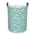 thumbnail image 1 of Sikiie Cute Sheeps Print Round Dirty Clothes Basket, Waterproof Standing Foldable Storage Basket, for Laundry Room, Bedroom, Bathroom Storage-Small, 1 of 6
