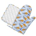 thumbnail image 1 of Sikiie Cute Sloth Oven Mitts and Pot Holders Set, Kitchen Oven Glove High Heat Resistant with Non-Slip Silicone Surface for Cooking, 1 of 7