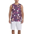 thumbnail image 1 of Sikiie Cute Squirrel Floral Basketball Jersey Reversible Men's Mesh Athletic Sports Shirts Training Practice S-4XLLarge, 1 of 6