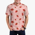 thumbnail image 1 of Sikiie Cute Strawberry C Print Men's Short-sleeved POLO Shirts, Button-down Shirts and T-shirts are Suitable for Vacation, Leisure and Business-Medium, 1 of 6