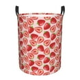 thumbnail image 1 of Sikiie Cute Strawberry Print Round Dirty Clothes Basket, Waterproof Standing Foldable Storage Basket, for Laundry Room, Bedroom, Bathroom Storage-Medium, 1 of 6