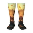thumbnail image 1 of Sikiie Cute Sunflower Guinea Pig Knee Socks, High Socks Long Stretchy Sock Women Knee High Stocking, Long Socks for Women, 1 of 6