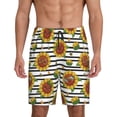 thumbnail image 1 of Sikiie Cute Sunflowers Mens Pajama Shorts, Lightweight Lounge Pant with Pockets Soft Sleep Pj Shorts for Men, 1 of 6