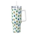 thumbnail image 1 of Sikiie Cute Turtle Insulated Stainless Water Bottle Lid Travel Mug Cup Insulated Tumblers Cup 40oz Ice Bully With Handle, 1 of 8