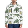thumbnail image 1 of Sikiie Cute Turtle Men's Hoodie, Essentials Hoodie, Sweatshirt, Pullover Hooded Sweatshirt for Men-XX-Large, 1 of 7