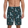 thumbnail image 1 of Sikiie Cute Turtle Mens Pajama Shorts, Lightweight Lounge Pant with Pockets Soft Sleep Pj Shorts for MenX-Large, 1 of 6