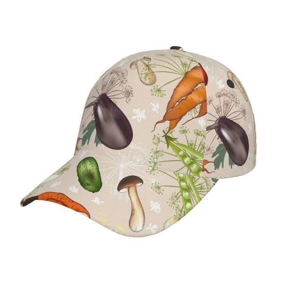 Sikiie Cute Vegetables Unisex Vintage Washed Unstructured Baseball Cap Soft Cap Adjustable Unisex Baseball Hat Dad Hat